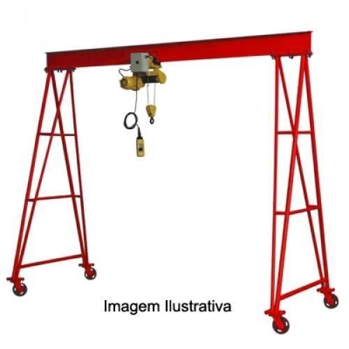 Guindaste p�rtico tubular m�vel capacidade 3 toneladas - RLL-3000 