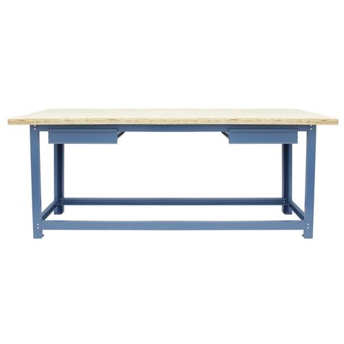 Bancada desmontável tampo compensado pinus 2000 x 600 x 40 mm c/ 2gavetas - NB-3 Bancada desmontável tampo compensado pinus 2000 x 600 x 40 mm c/ 2gavetas - NB-3