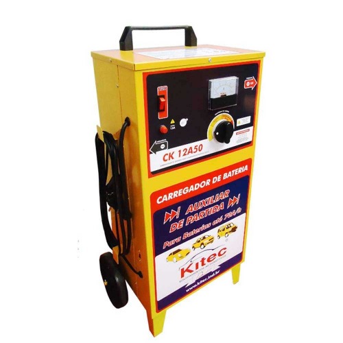 Carregador de bateria 12V r�pido e lento com auxiliar de partida - CK12A50  110V/220V