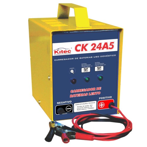 Carregador de bateria port�til 12/24V - CK24A5  110V/220V