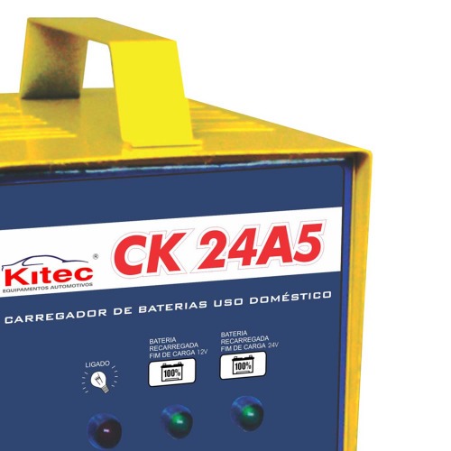 Carregador de bateria port�til 12/24V - CK24A5  110V/220V