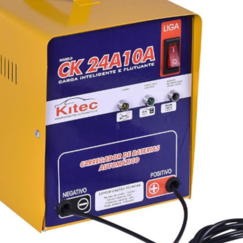 Carregador de bateria portátil 12/24V 10A - CK24A10A 110V/220V Carregador de bateria portátil 12/24V 10A - CK24A10A 110V/220V