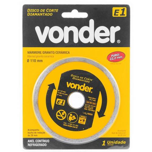 Disco diamantado liso 110 mm para mármore e cerâmica - E1 Disco diamantado liso 110 mm para mármore e cerâmica - E1
