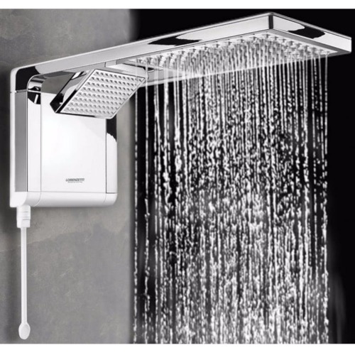 Chuveiro eletrônico 6800 watts 220V branco cromado - Acqua Duo Ultra Chuveiro eletrônico 6800 watts 220V branco cromado - Acqua Duo Ultra