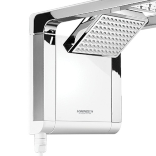 Chuveiro eletrônico 6800 watts 220V branco cromado - Acqua Duo Ultra Chuveiro eletrônico 6800 watts 220V branco cromado - Acqua Duo Ultra