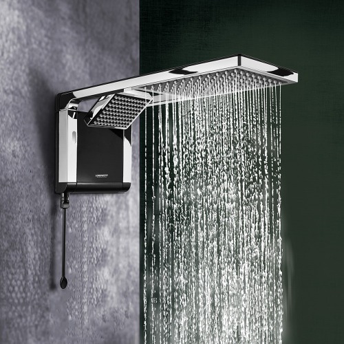 Chuveiro eletrônico 7800 watts 220V preto cromado - Acqua Duo Ultra Chuveiro eletrônico 7800 watts 220V preto cromado - Acqua Duo Ultra