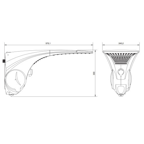 Chuveiro el�trico 5500 watts 110V 4 temperaturas - Duo Shower Quadra