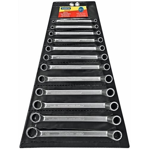 Jogo de chave estrela 6 a 32 mm aço cromo vanádio com 12 peças - 42021212 Jogo de chave estrela 6 a 32 mm aço cromo vanádio com 12 peças - 42021212
