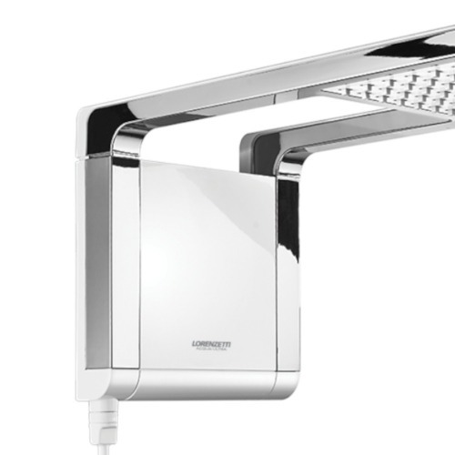 Chuveiro eletrônico 7800 watts 220V branco Cromado - Acqua Storm Ultra Chuveiro eletrônico 7800 watts 220V branco Cromado - Acqua Storm Ultra