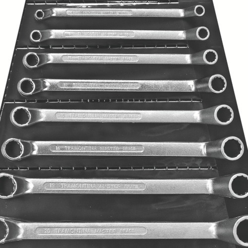 Jogo de chave estrela 6 a 32 mm aço cromo vanádio com 12 peças - 42021212 Jogo de chave estrela 6 a 32 mm aço cromo vanádio com 12 peças - 42021212