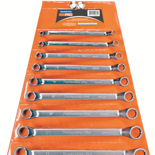 Jogo de chave estrela 6 a 32 mm aço cromo vanádio com 12 peças - 44630212 Jogo de chave estrela 6 a 32 mm aço cromo vanádio com 12 peças - 44630212
