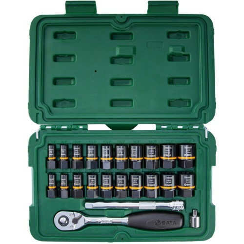 Jogo de soquete Bolt Biter 7 a 19 mm encaixe 1/4