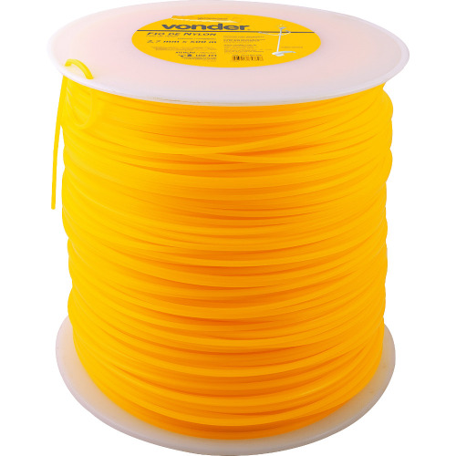 Fio de nylon 2,7 mm x 500 m quadrado para roçadeiras - 33.73.027.500 Fio de nylon 2,7 mm x 500 m quadrado para roçadeiras - 33.73.027.500