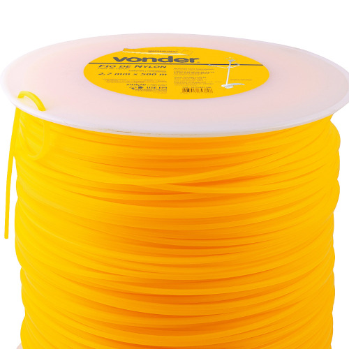 Fio de nylon 2,7 mm x 500 m quadrado para roçadeiras - 33.73.027.500 Fio de nylon 2,7 mm x 500 m quadrado para roçadeiras - 33.73.027.500