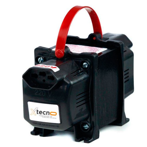 Transformador de voltagem 1010VA tomada tripolar 10A bivolt - Tecno 110V/220V Transformador de voltagem 1010VA tomada tripolar 10A bivolt - Tecno 110V/220V