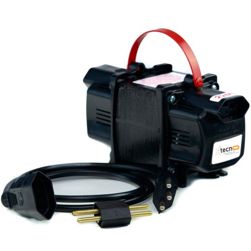 Transformador de voltagem 2000 VA tomada tripolar 10A bivolt - Tecno 110V/220V Transformador de voltagem 2000 VA tomada tripolar 10A bivolt - Tecno 110V/220V