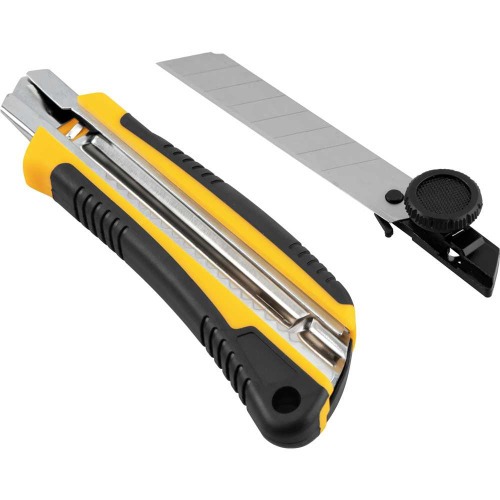 Estilete largo 18 mm emborrachado trava girat�ria - ES 180 