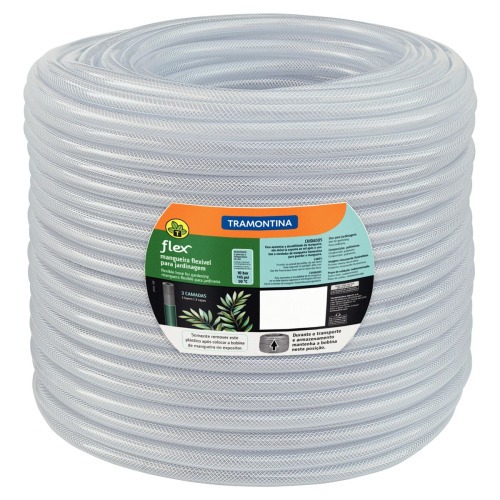 Mangueira cristal refor�ada para jardim de 3/4