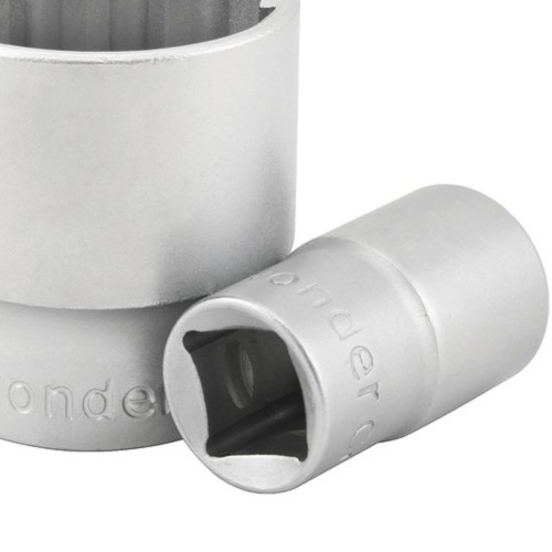 Soquete estriado 17 mm encaixe 1/2 Soquete estriado 17 mm encaixe 1/2