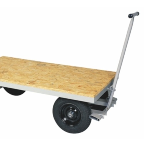 Carro plataforma com tampo em madeira capacidade de 1.200 kg - TM-72 Carro plataforma com tampo em madeira capacidade de 1.200 kg - TM-72