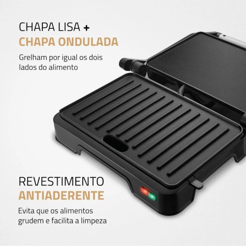 Sanduicheira Grill antiaderente 1000W Press duo 180-PG -01-180 220V Sanduicheira Grill antiaderente 1000W Press duo 180-PG -01-180 220V