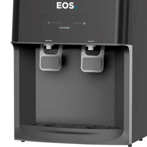 Bebedouro de mesa refrigerado eletr�nico preto Mineralle - EBE03P  110V/220V