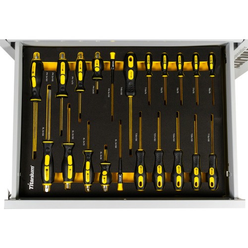Carrinho para ferramentas com 7 gavetas e 258 ferramentas - Work Station Carrinho para ferramentas com 7 gavetas e 258 ferramentas - Work Station