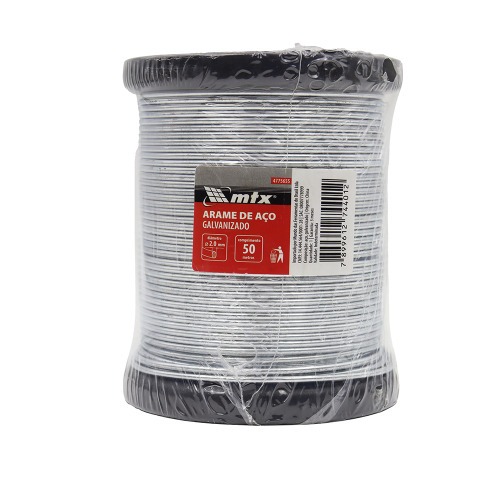 Arame de aço Galvanizado 2,0 mm x 50 metros - 4775655 Arame de aço Galvanizado 2,0 mm x 50 metros - 4775655