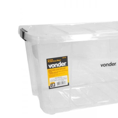 Caixa pl�stica transparente 62 x 40,5 x 31,7 cm - CBV 028