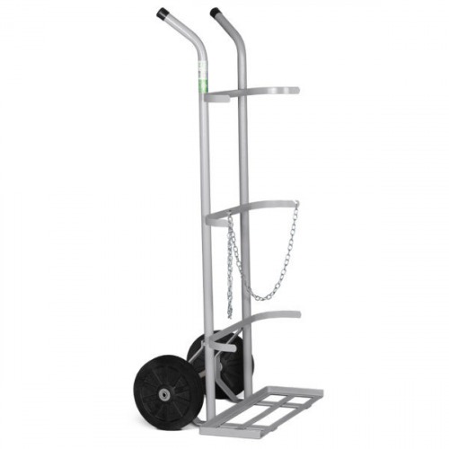 Carro para transporte de oxig�nio e acetileno capacidade para 2 cilindros - TM-48