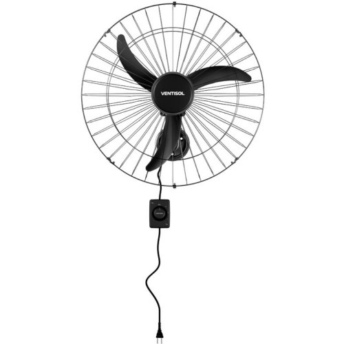 Ventilador de parede 60 cm oscilante preto - New 220V Ventilador de parede 60 cm oscilante preto - New 220V