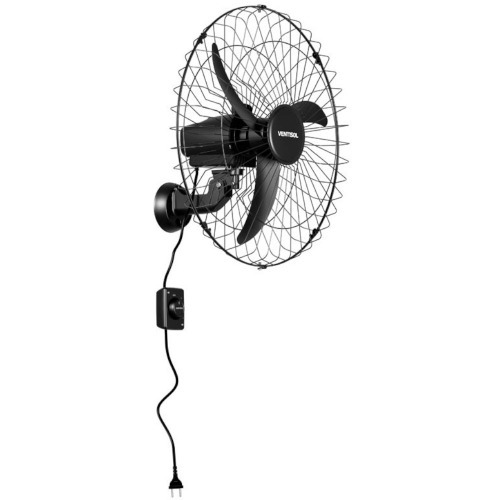 Ventilador de parede 60 cm oscilante preto - New 220V Ventilador de parede 60 cm oscilante preto - New 220V