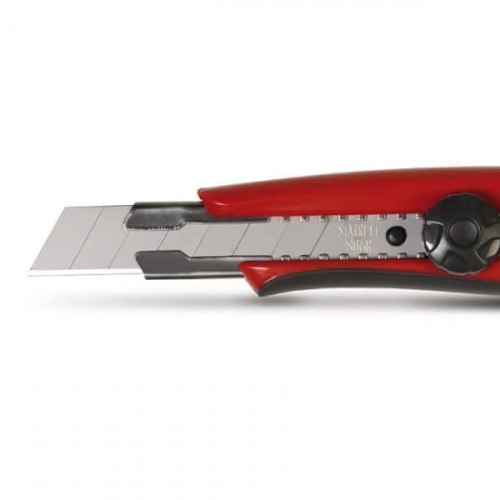 Estilete estreito 9 mm emborrachado trava girat�ria - EXACT