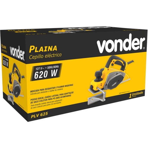 Plaina el�trica 620 watts corte por passada de 2,5 mm - PLV625  110V