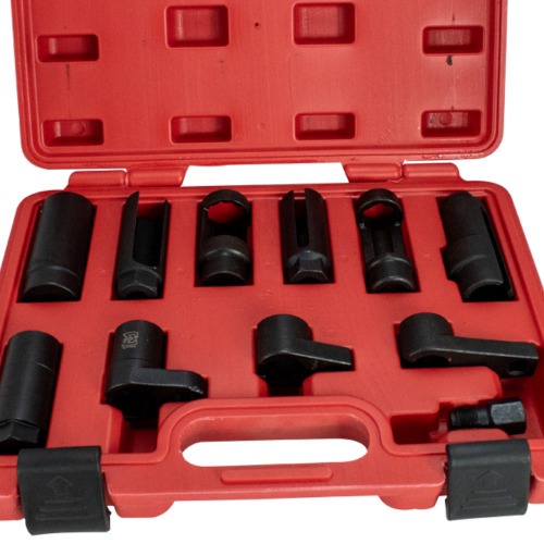 Jogo de soquetes para sensor de oxig�nio/sonda Lambda com 11 pe�as