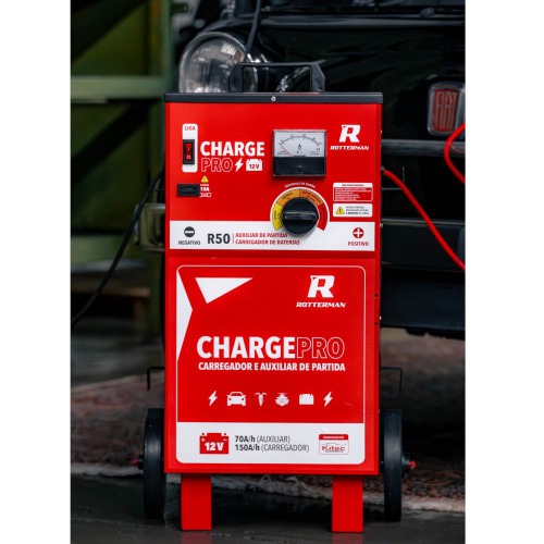 Carregador de bateria 12V rápido e lento 50A com auxiliar de partida - Charge PRO 110V/220V Carregador de bateria 12V rápido e lento 50A com auxiliar de partida - Charge PRO 110V/220V