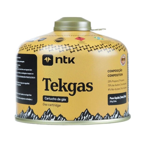 Cartucho de gás para fogareiro 230g - 280600 - Tekgás Cartucho de gás para fogareiro 230g - 280600 - Tekgás