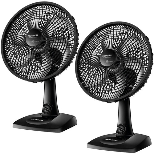 Kit 2 Ventiladores de mesa 30 cm 6 pás com 3 velocidades - VSP-30-B 110V Kit 2 Ventiladores de mesa 30 cm 6 pás com 3 velocidades - VSP-30-B 110V