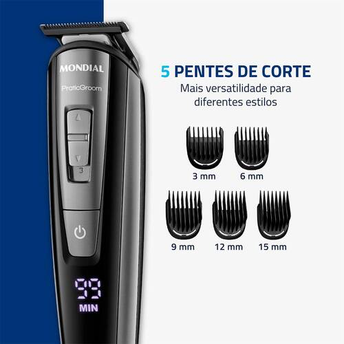 Aparador de pelos 8 em 1 BodyGroom - BG-09 110V/220V Aparador de pelos 8 em 1 BodyGroom - BG-09 110V/220V