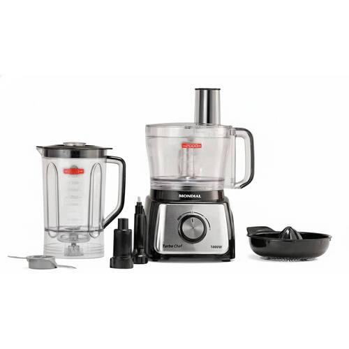 Multiprocessador de alimentos 1.000W 3 em 1 Turbo Chef - MPN-02-BE  110V
