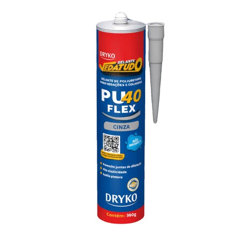 Adesivo selante PU cartucho 360g PU 40 FLEX - Vedatudo