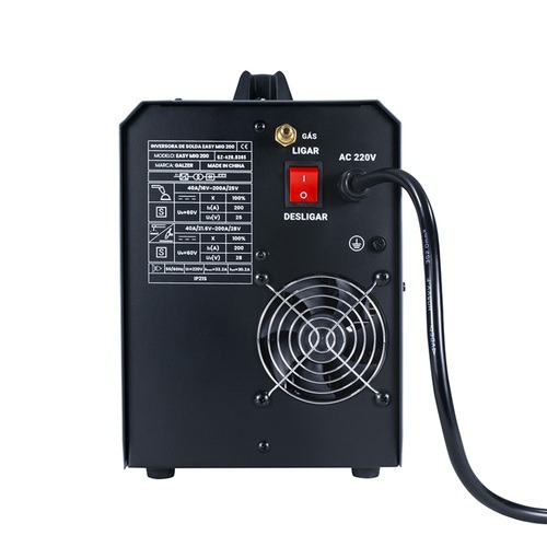 Inversora de solda Multiprocesso 200A para Eletrodo Mig e Tig - Easy MIG 200 220V Inversora de solda Multiprocesso 200A para Eletrodo Mig e Tig - Easy MIG 200 220V