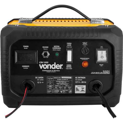 Carregador de bateria portátil 12 volts - CBV950 110V Carregador de bateria portátil 12 volts - CBV950 110V