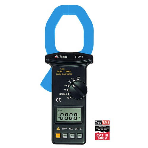Alicate amperímetro digital True RMS AC - ET-3960 Alicate amperímetro digital True RMS AC - ET-3960