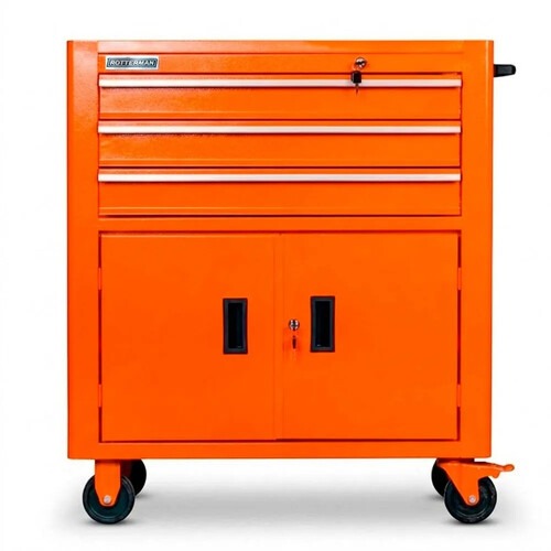 Carrinho para ferramentas com 3 gavetas e 2 portas - RLL-316 Carrinho para ferramentas com 3 gavetas e 2 portas - RLL-316