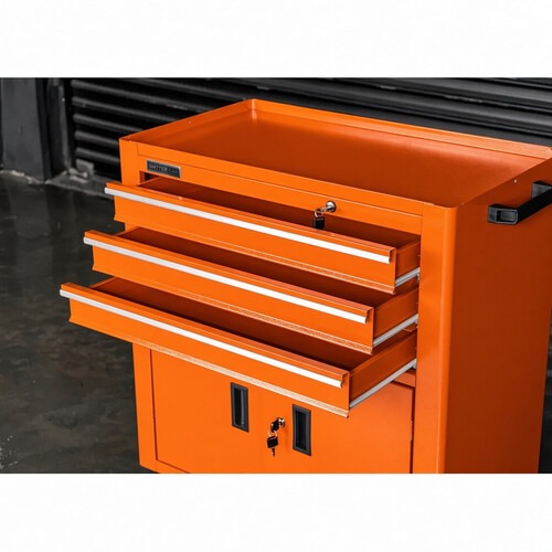 Carrinho para ferramentas com 3 gavetas e 2 portas - RLL-316 Carrinho para ferramentas com 3 gavetas e 2 portas - RLL-316