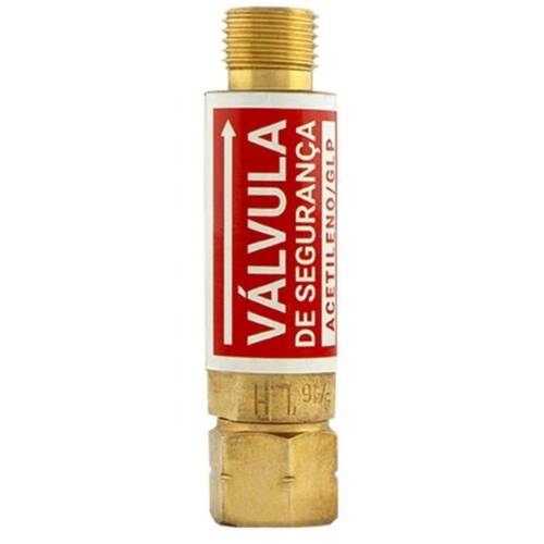 V�lvula corta fogo acetileno para regulador - RG - Acetileno