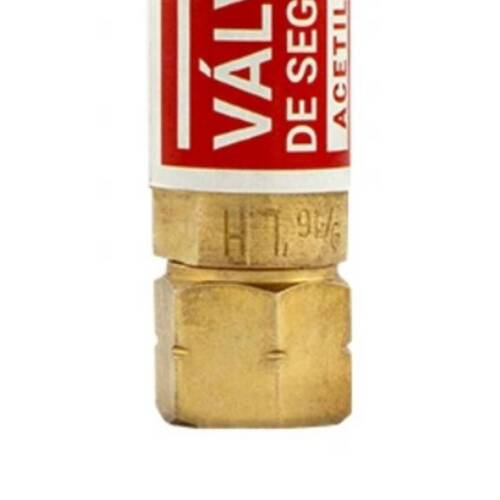 V�lvula corta fogo acetileno para regulador - RG - Acetileno