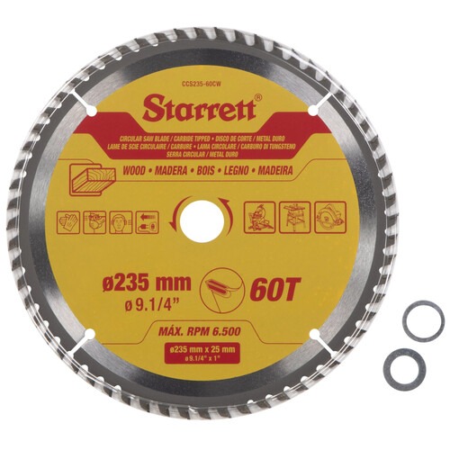 Disco de serra para madeira 235 x 25 mm 60 dentes - CCS235-60CW Disco de serra para madeira 235 x 25 mm 60 dentes - CCS235-60CW