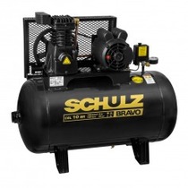 Compressor de ar 10 p�s 100L 2 hp 140 lbs trif�sico CSL 10BR/100 - Bravo